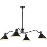 Progress Lighting Trimble Collection 4-Light Matte Black Chandelier