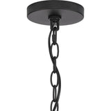 Progress Lighting Breckenridge Collection 26 in. 5-Light Matte Black Rustic Farmhouse Chandelier