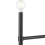 Progress Lighting Arya 8-Light Matte Black Luxe Linear Chandelier