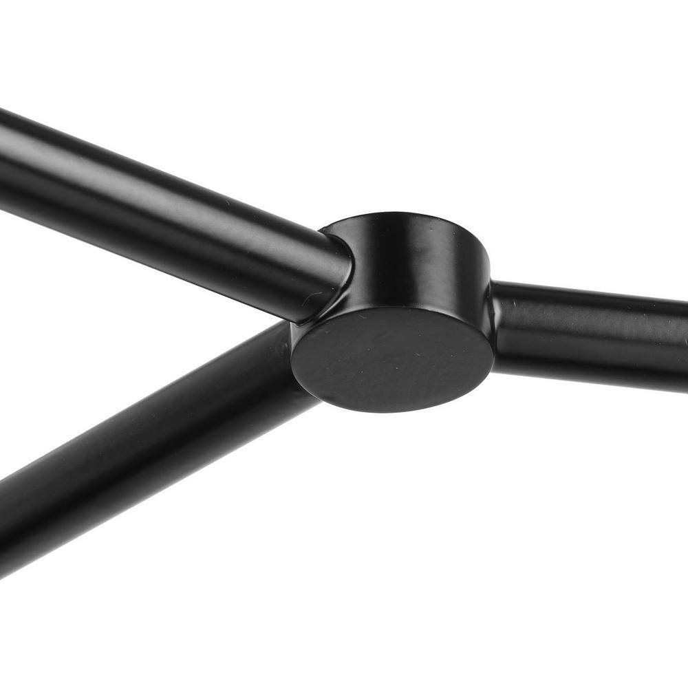 Progress Lighting Arya 8-Light Matte Black Luxe Linear Chandelier