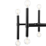 Progress Lighting Arya 12-Light Matte Black Luxe Chandelier