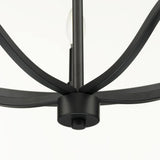 Progress Lighting Canaan 24 in. 5-Light Matte Black Urban Industrial Chandelier