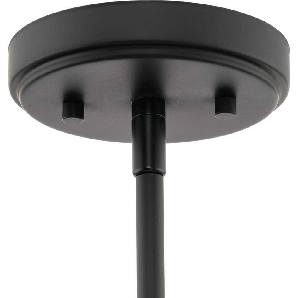 Progress Lighting Tosca Collection 6-Light Matte Black Modern Luxe Chandelier