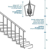Progress Lighting Tanner Collection 5-Light Matte Black Transitional Chandelier