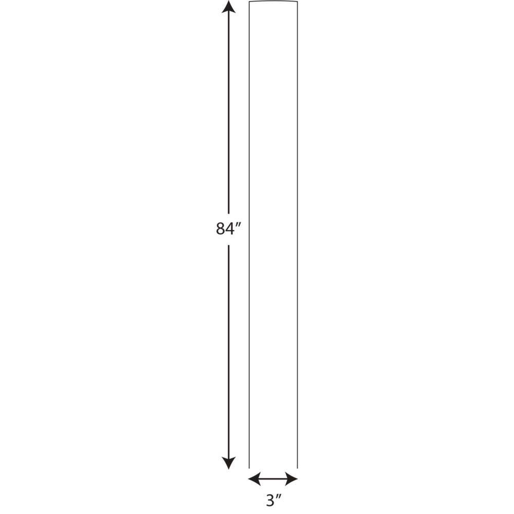 Progress Lighting Black 7 ft. Exterior Lamp Post