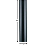 Progress Lighting Black 7 ft. Exterior Lamp Post