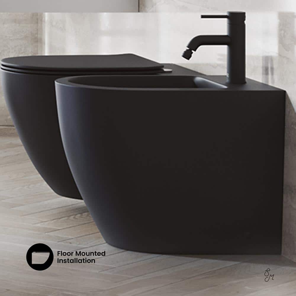 Swiss Madison St. Tropez Elongated Bidet in Matte Black