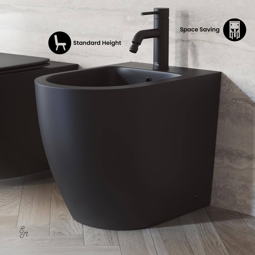 Swiss Madison St. Tropez Elongated Bidet in Matte Black