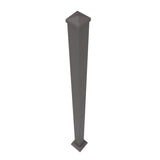 Penrose/VersaRail 2.5 in. x 2.5 in. x 60 in. Matte Bronze Heavy-Duty Aluminum Rail Post with Trim