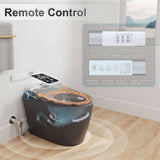 GIVING TREE Smart Toilet Bidet - 1.28 GPF Elongated with Auto Features - Matte Gray