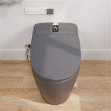 GIVING TREE Smart Toilet Bidet - 1.28 GPF Elongated with Auto Features - Matte Gray