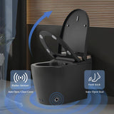 UPIKER Smart 12-in-1 Single Flush Elongated Toilet in Matte Gray with Heated Seat