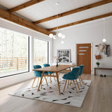Hunter Hepburn 4 Light Matte White Chandelier Bedroom Light