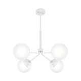 Hunter Hepburn 4 Light Matte White Chandelier Bedroom Light