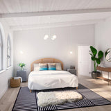 Hunter Hepburn 4 Light Matte White Chandelier Bedroom Light