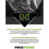 MaxPower 331737B Mulching Blade for 21 in. Cut Craftsman, Husqvarna & Poulan Mowers – Replaces OEM 532159267, 532165833, 532175064 and More