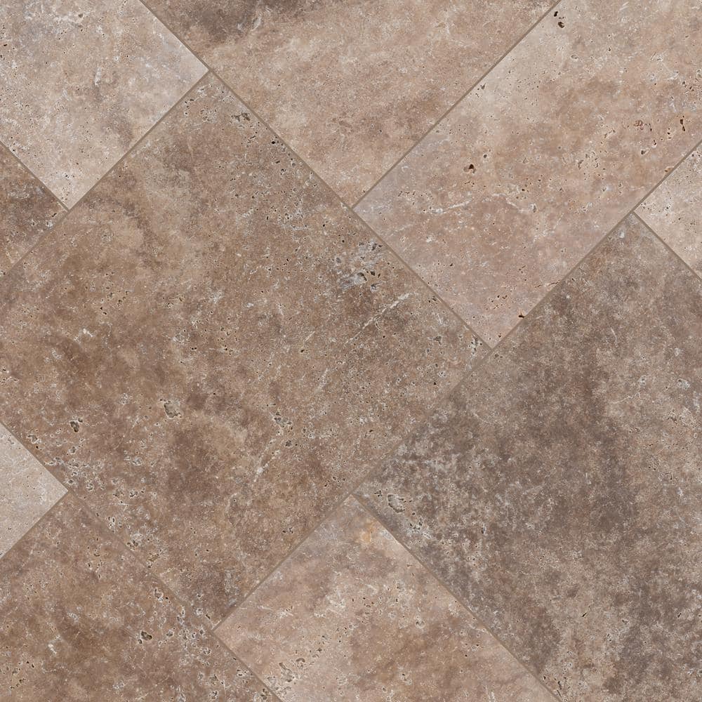 MSI Mediterranean Walnut 10 Piece Tumbled Travertine Paver Tile Kit (10 Kits / 160 sq. ft. / Pallet)