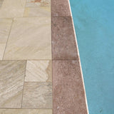 MSI Mediterranean Walnut 2 cm. x 16 in. x 24 in. Brushed Travertine Pool Coping (2.67 sq. ft.)