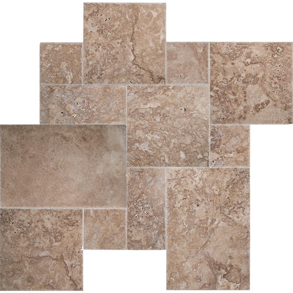 MSI Mediterranean Walnut Pattern 24 in. x 24 in. x 0.39 in. Honed Travertine Floor and Wall Tile (80 sq. ft./pallet)