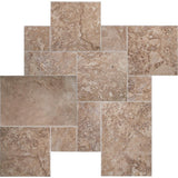 MSI Mediterranean Walnut Pattern 24 in. x 24 in. x 0.39 in. Honed Travertine Floor and Wall Tile (80 sq. ft./pallet)