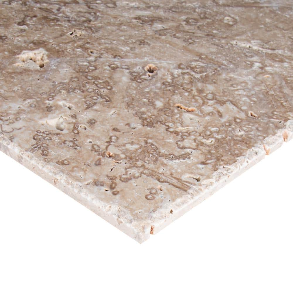 MSI Mediterranean Walnut Pattern 24 in. x 24 in. x 0.39 in. Honed Travertine Floor and Wall Tile (80 sq. ft./pallet)