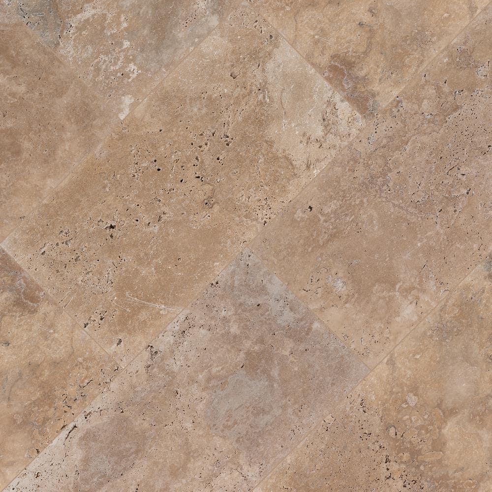 MSI Mediterranean Walnut 2 cm. x 16 in. x 24 in. Tumbled Travertine Paver Tile (160.2 Sq. Ft./Pallet)