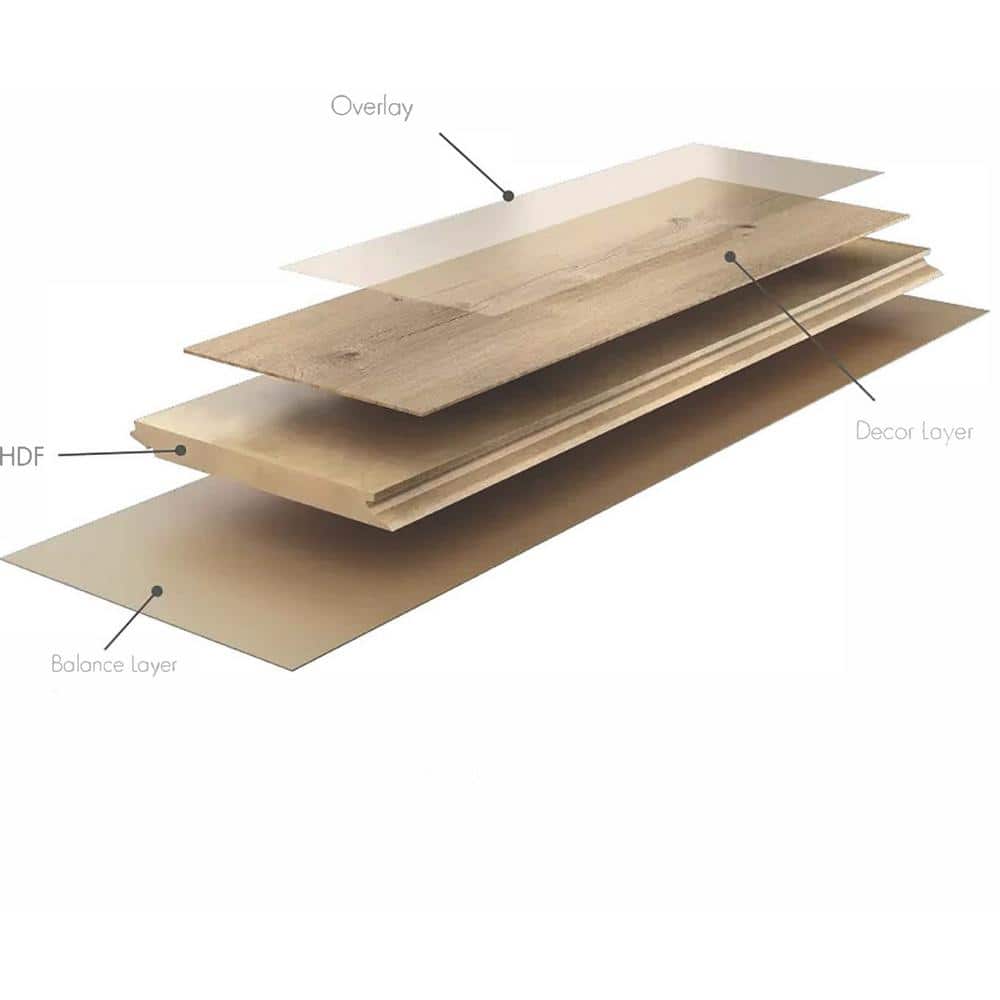 SAFAVIEH Parquet Flooring Medium Blonde 0.38 in. T x 7.5 in. W Click Lock Engineered Hardwood Flooring (21.4 sq. ft./case)