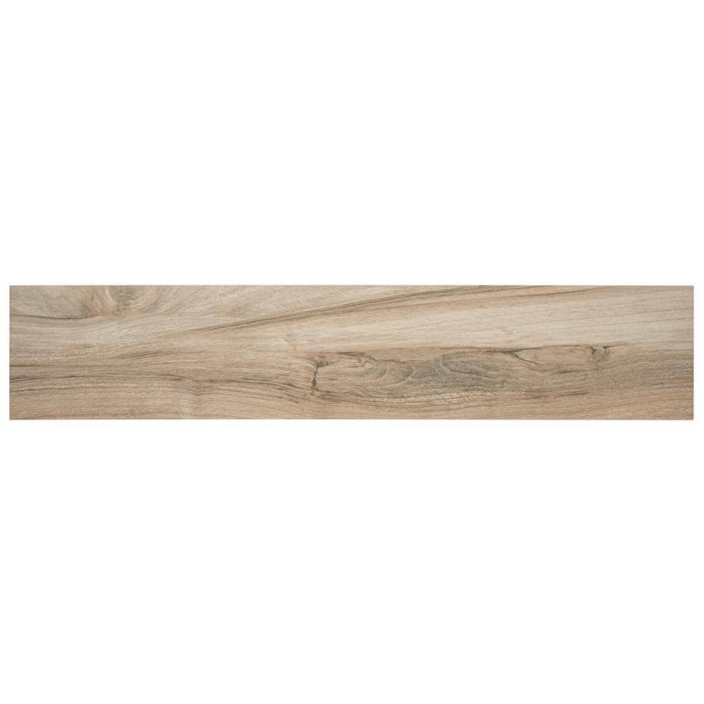 MSI Meliana Amber 9 in. x 48 in. Matte Porcelain Wood Look Floor and Wall Tile (648 sq. ft./Pallet)
