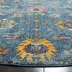 Safavieh Merlot Peri 7 x 7 Blue/Multi Square Indoor Floral/Botanical Oriental Area Rug