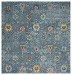 Safavieh Merlot Peri 7 x 7 Fuchsia/Multi Square Indoor Floral/Botanical Oriental Area Rug