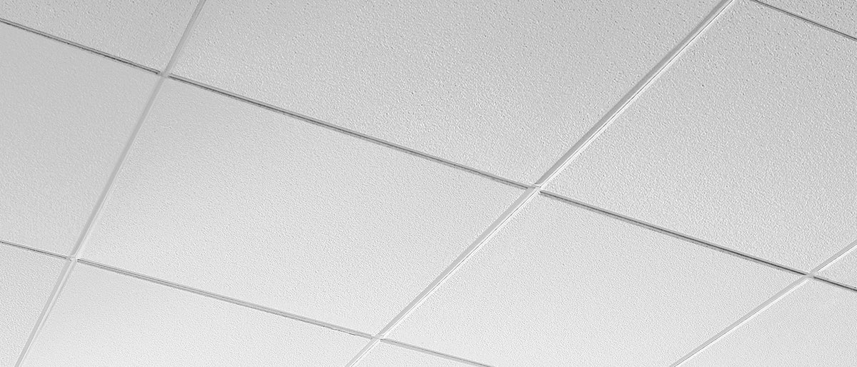 Armstrong Ceilings 24-in x 24-in Mesa 12-Pack White Smooth 9/16-in Drop Acoustic Panel Ceiling Tiles