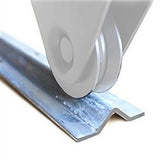 ALEKO Galvanized Steel Gate Inverted V Tracks - 18 ft.