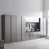 Klair Living Nova Series Wood Base Door Wall Mounted Garage Cabinet in Metallic Gray (32 in W x 24 in. H x 20 in D)