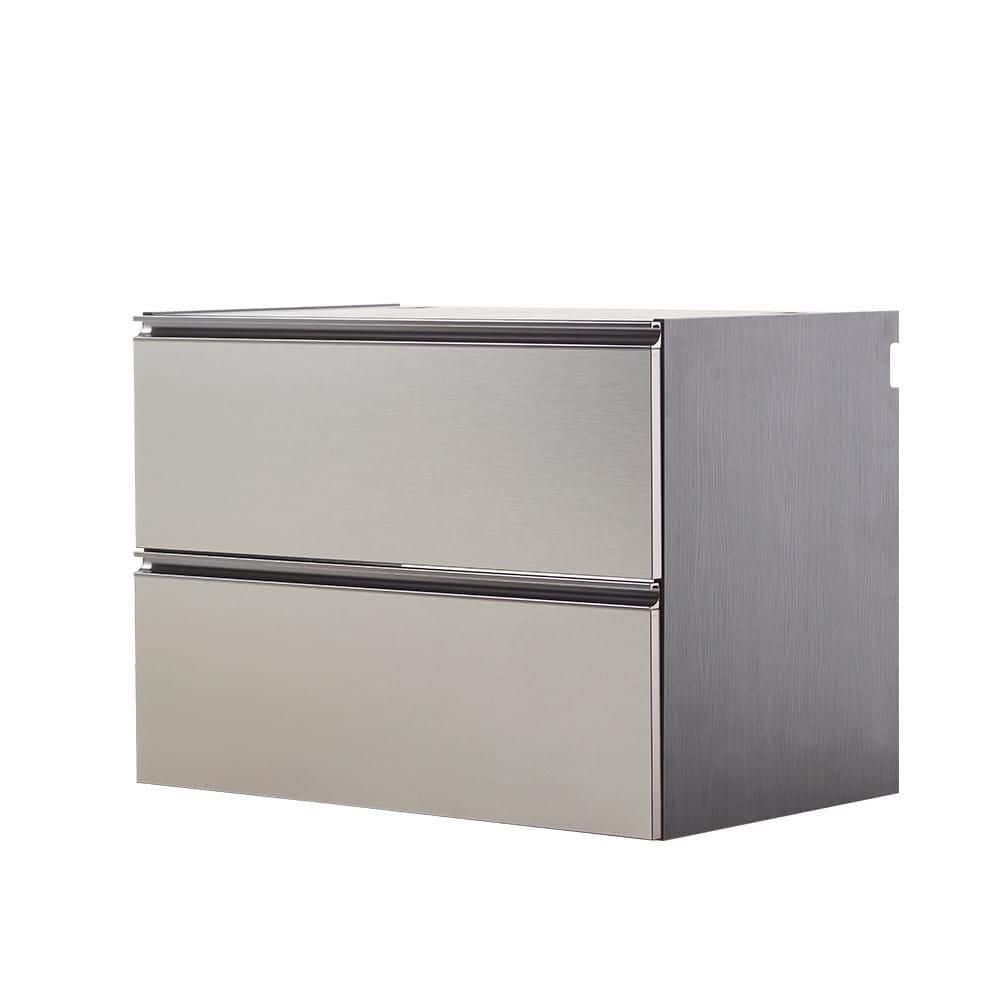 Klair Living Nova Series Wood Base Drawer Wall Mounted Garage Cabinet in Metallic Gray (32 in W x 24 in. H x 20 in D)