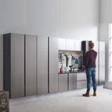 Klair Living Nova Series Wood Base Drawer Wall Mounted Garage Cabinet in Metallic Gray (32 in W x 24 in. H x 20 in D)