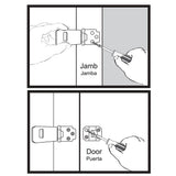 Everbilt 6 in. Zinc Plated Adjustable Staple Hinge Hasp