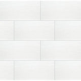 Metro Blanco 12 in. x 24 in. Matte Porcelain Fabric Look Floor and Wall Tile (16 sq. ft./Case)