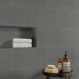 MSI Metro Gris 12 in. x 24 in. Matte Porcelain Stone Look Floor and Wall Tile (16 sq. ft. /Case)