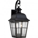Quoizel Millhouse 22-in H Mystic Black Candelabra Base (E-12) Outdoor Wall Light