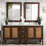 James Martin Vanities Addison 36" Rectangular Wall Mirror - Mid-Century Acacia