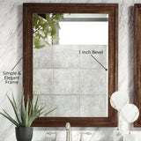 James Martin Vanities Addison 48" Rectangular Wall Mirror in Glossy White