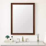 James Martin Vanities Glenbrooke 30" x 40" Mid-Century Walnut Vanity Mirror