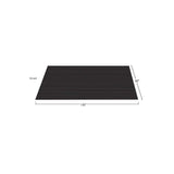 G-Floor Rib 5 ft. x 10 ft. Midnight Black Vinyl Garage Flooring Cover and Protector