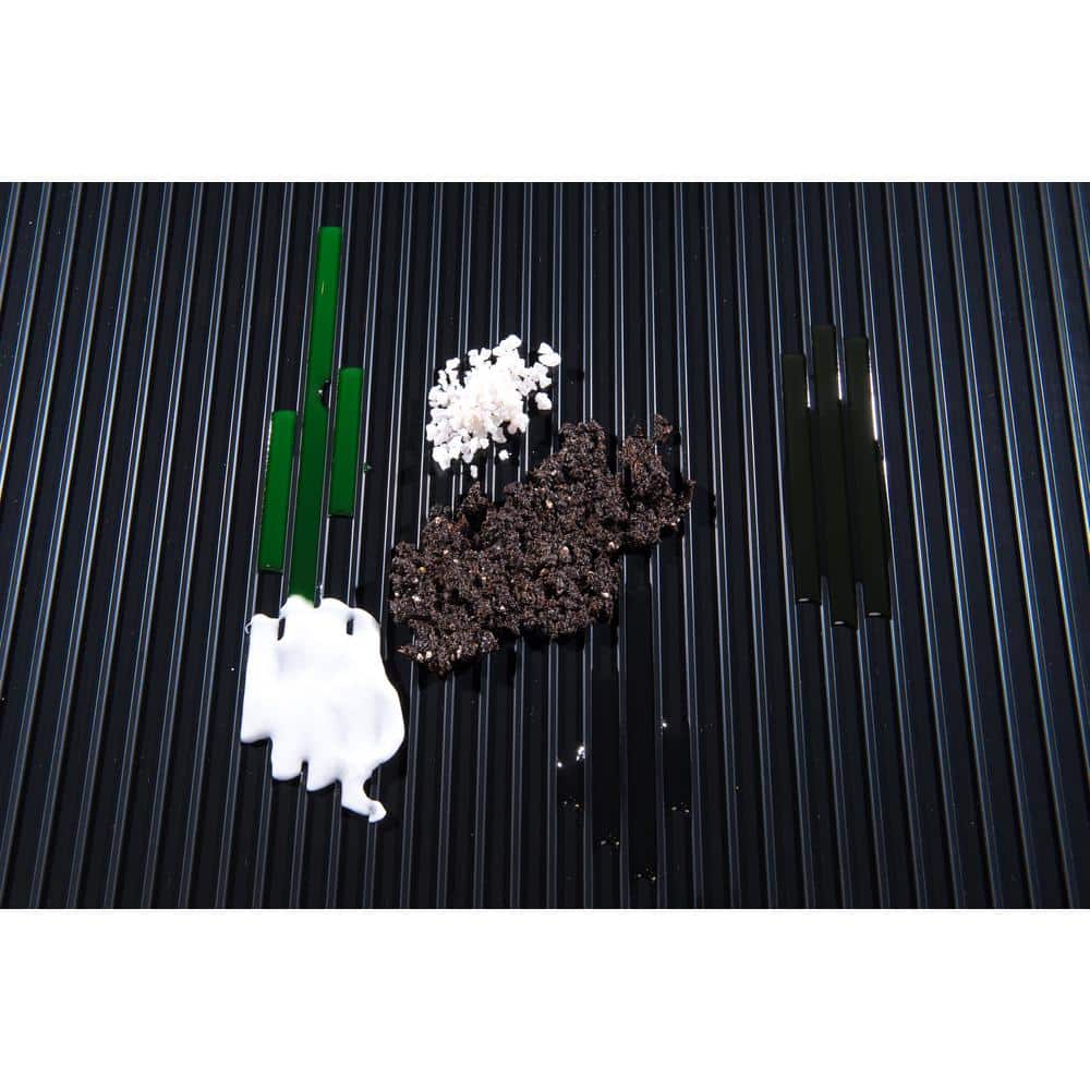 G-Floor Rib 5 ft. x 10 ft. Midnight Black Vinyl Garage Flooring Cover and Protector