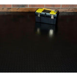 G-Floor Coin 10 ft. x 24 ft. Midnight Black Commercial Grade Vinyl Garage Flooring Cover and Protector