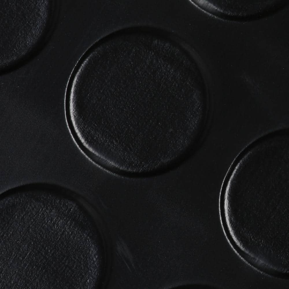 G-Floor Coin 7.5 ft. x 17 ft. Midnight Black Commercial Grade Vinyl Garage Flooring Cover and Protector