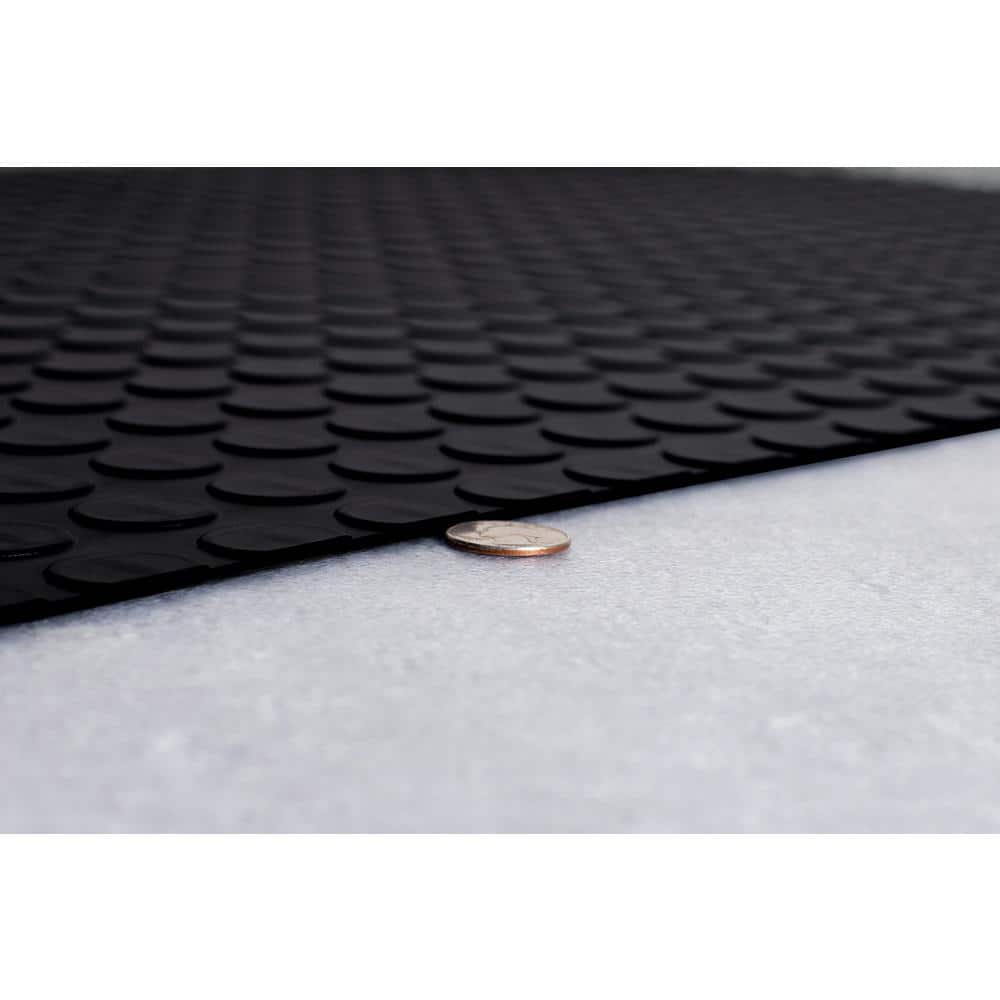 G-Floor Coin 7.5 ft. x 17 ft. Midnight Black Commercial Grade Vinyl Garage Flooring Cover and Protector