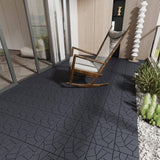 WRIGHTMASTER 1ft. x 1ft. Quick Deck Polypropylene Interlocking Deck Tile in Brown-3 (44 sq. ft. per Box)