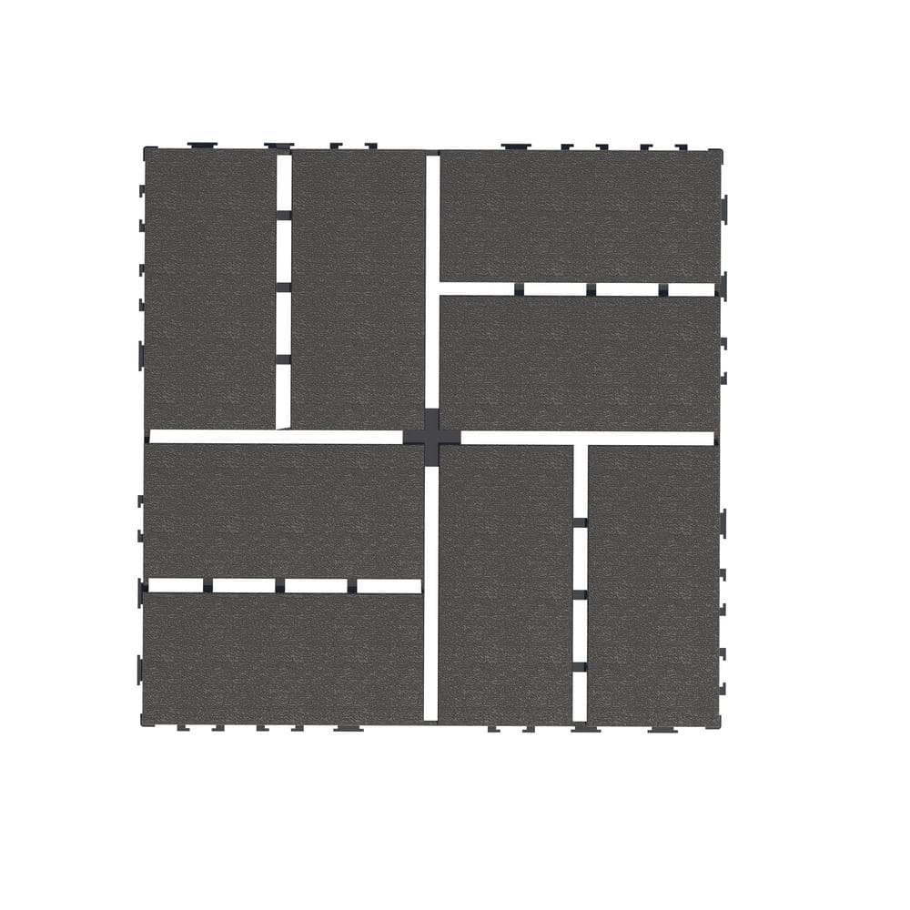 WRIGHTMASTER 1ft. x 1ft. Quick Deck Polypropylene Interlocking Deck Tile in Midnight Blue-7 (44 sq. ft. per Box)
