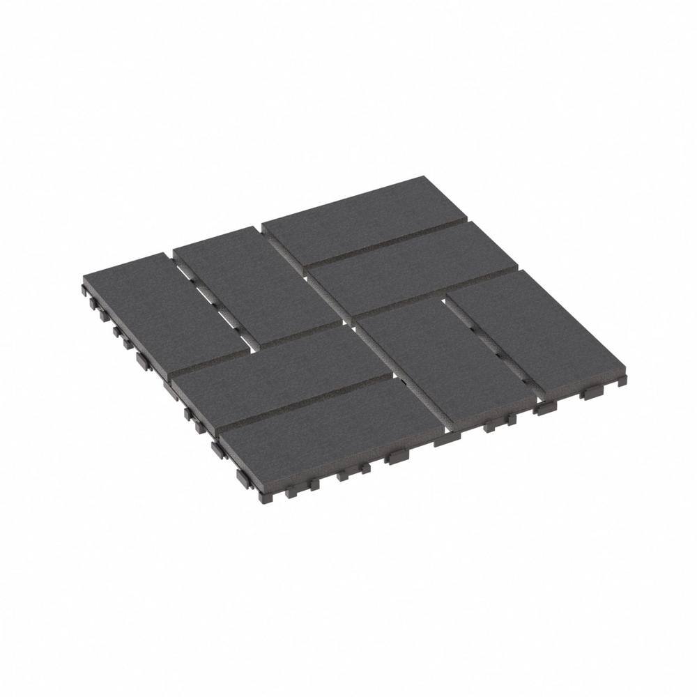 WRIGHTMASTER 1ft. x 1ft. Quick Deck Polypropylene Interlocking Deck Tile in Midnight Blue-7 (44 sq. ft. per Box)